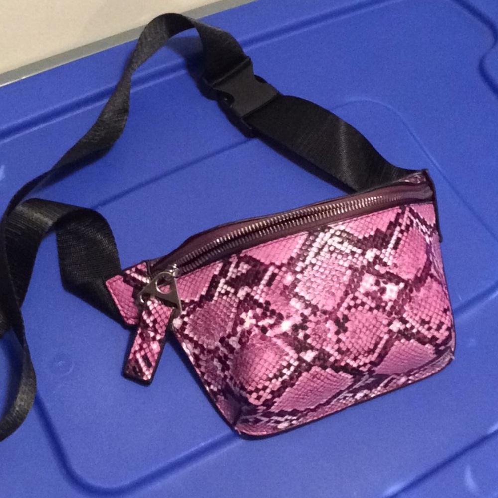 Snakeskin fanny pack